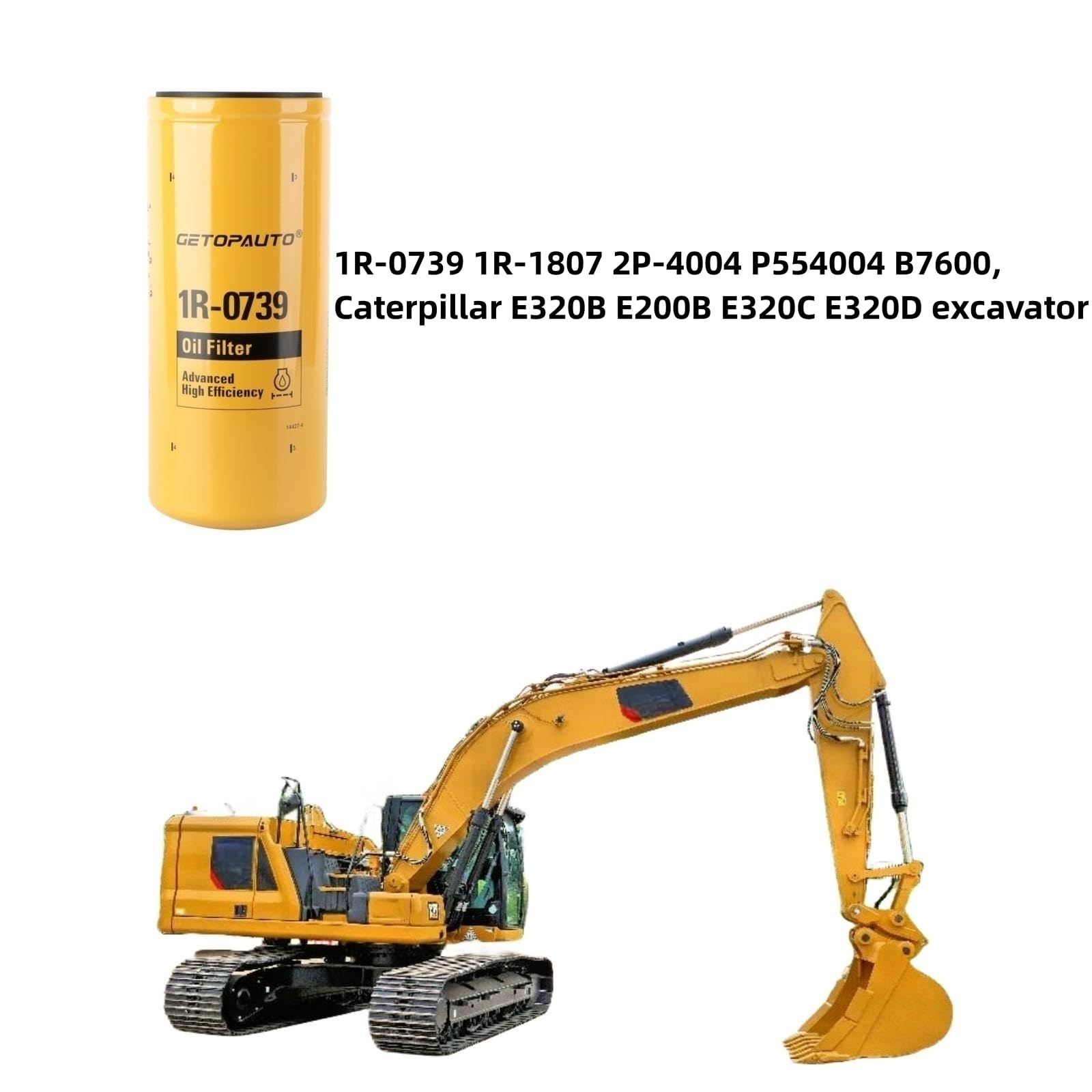 Amazon | GETOPAUTO 1R-0739 油圧オイルフィルターエレメント